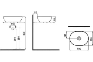 Раковина Bien Motto MTLG05001FD0B7000 - 2
