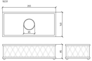 Салфетница Boheme Murano crystal хром глянцевый - 2