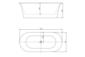 Акриловая ванна Aquanet Smart 260047 170x80, белая - 2
