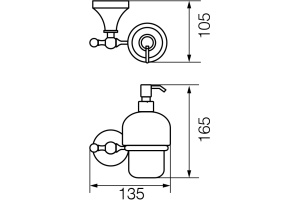 Дозатор Veragio Gialetta VR.GIL-6470.DO золото - 2