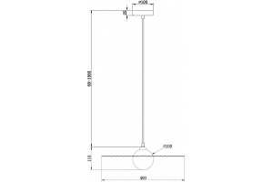 Подвесной светильник Freya Jovian FR5390PL-01W - 3