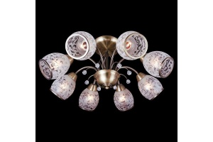 Люстра на штанге Eurosvet Gabriella 30026/8 античная бронза