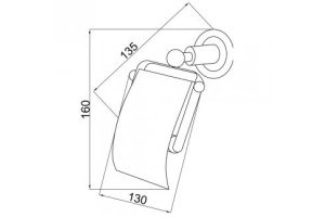 Держатель для туалетной бумаги Boheme Murano хром с красным - 2