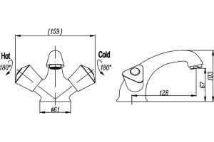 Смеситель для раковины Belbagno Solo хром (SOL-LV-CRM) - 2
