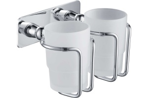 Стакан для зубных щеток двойной Timo Nelson 150032/00 хром