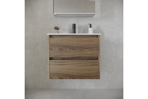 Тумба под раковину подвесная Sancos Libra 60 светлое дерево - 2