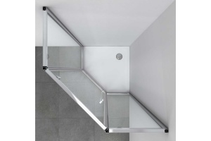 Душевой уголок Vincea Penta VSP-3P100CL 100x100, профиль хром, стекло прозрачное - 2