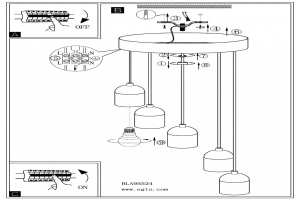 Подвесной светильник Eglo ПРОМО Silvares 95524 - 2
