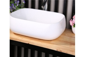 Раковина накладная Ceramalux N 56 белый (9243) - 2