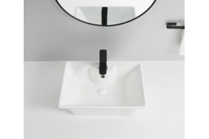 Раковина накладная Ceramalux N 49 белый (9108) - 3