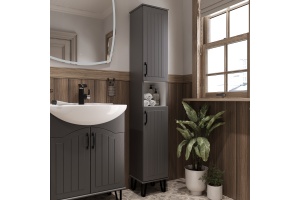 Шкаф-пенал DIWO Сочи 30, антрацит - 2