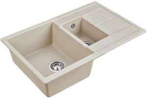 Мойка кухонная Paulmark Feste 77.5 бежевый матовый - 2