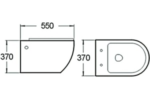 Унитаз подвесной SantiLine SL-5002 с микролифтом - 2