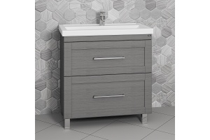 Тумба с раковиной напольная Санта Венера 80 серый