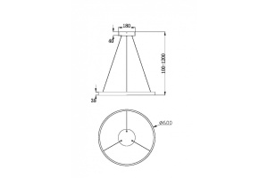 Подвесной светильник Maytoni Rim MOD058PL-L32WK - 3