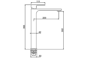 Смеситель для раковины Gappo хром белый - 2