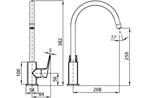 Смеситель Milardo Atlantic ATLSB00M05 для кухонной мойки - 2