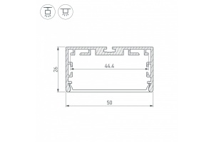 Профиль универсальный Arlight PLS-LOCK 033772 - 2