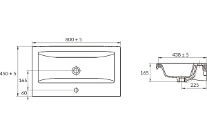 Раковина мебельная Onika Cersanit Como 80 белый - 2