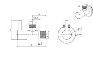Угловой переходник AQUATEK AQ2450CR - 2