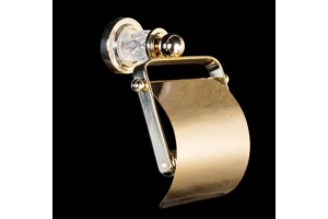 Держатель туалетной бумаги Boheme Murano crystal (10901-CRST-G)