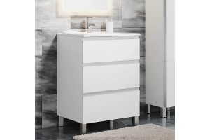 Тумба с раковиной Sanvit Авеню-3 60 белый глянец