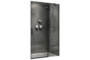 Душевая дверь в нишу ABBER Zart 100 профиль черный (AG08100B)