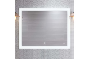 Зеркало Cersanit LED 030 design 100, с подсветкой, сенсор на зеркале