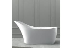 Ванна из искусственного камня Abber Stein 169х75 белый матовый