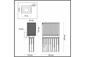 Настенный светильник Odeon Light Hall Gatsby 4871/1W - 3