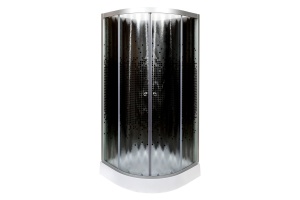 Душевая кабина Deto L 90х90 с гидромассажем, без крыши, черный (L809NGMBLACK)