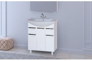 Тумба с раковиной Misty Лаванда 70 с ящиками - 2