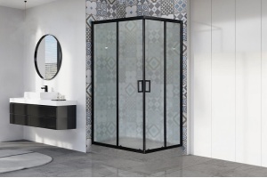 Душевой уголок Royal Bath HPD 120х90 профиль черный стекло матовое - 2