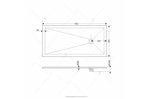 Душевой поддон прямоугольный RGW ST-G 16152915-02 - 2