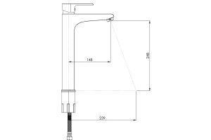 Смеситель для раковины GPD Atros хром - 2