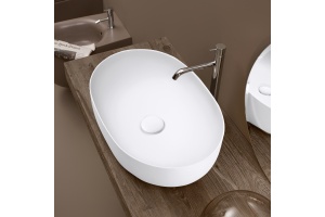 Kerasan Nolita Раковина накладная 60х40 см, без отв под смеситель, цвет белый матовый