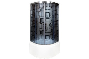 Душевая кабина DETO BM4510NBLACK с высоким поддоном, с сиденьем, без крыши - 2