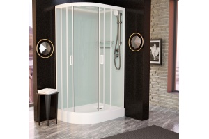 Душевая кабина Frank F412R White правосторонняя