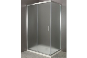 Душевой уголок BelBagno Uno 120х80 профиль хром стекло матовое