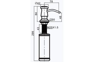 Дозатор жидкого мыла Gappo G403-3 - 2