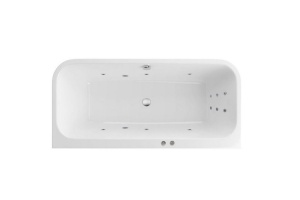 Ванна акриловая Excellent Arana Line 180х85 с гидромассажем белый - хром