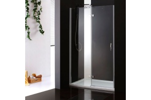 Душевая дверь Cezares Bergamo 100 хром стекло прозрачное