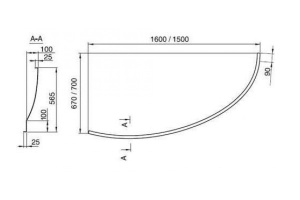 Экран для ванны фронтальный RAVAK Avocado (CZS1000A00) - 3
