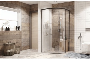 Душевой уголок Ambassador Queen 11011202Black 100x100 - 2