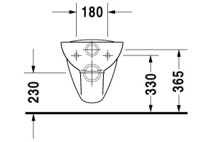 Чаша для унитаза подвесного Duravit D-Code 25350900002 - 3