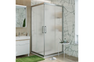 Душевой уголок STWORKI Дублин DE019SC9595200 95x95 см профиль хром матовый, стекло матовое