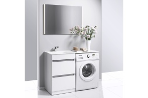 Тумба с раковиной Aqwella Forma 115, 2 ящика - 2