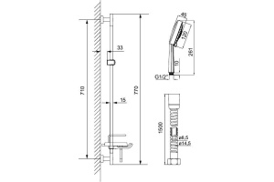 Душевой гарнитур Iddis  (TSH1601) - 3