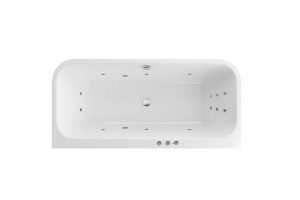 Ванна акриловая Excellent Arana Smart 180х85 с гидромассажем белый - хром