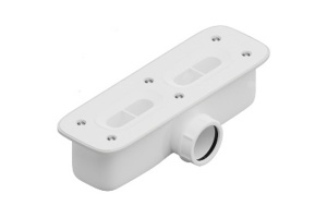 Сифон для поддонов RGW прямоугольный белый - 2